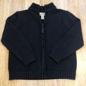 Lands End zip up sweater cardigan